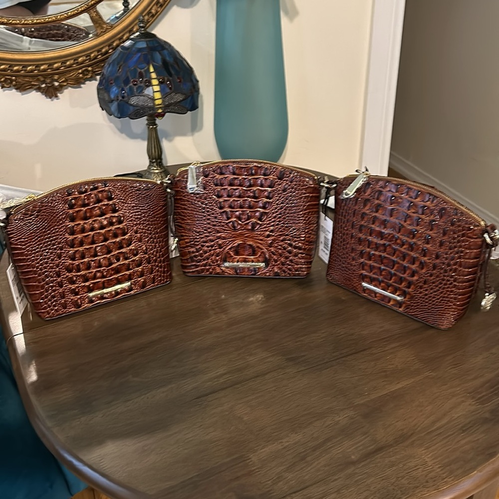 Brahmin mini Duxbury pecan Melbourne genuine leather. Price for each